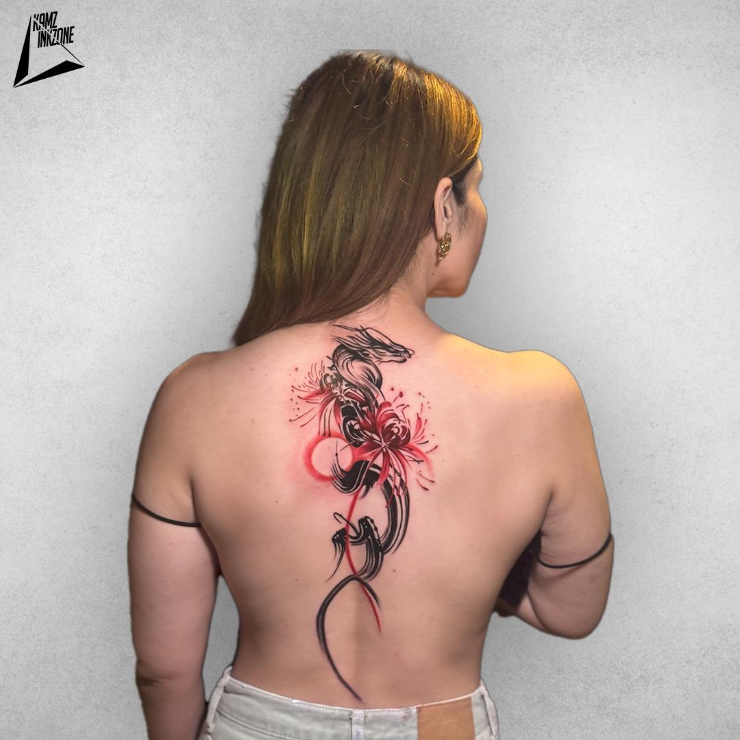 Colour & Abstract tattoo by Kamz Inkzone
