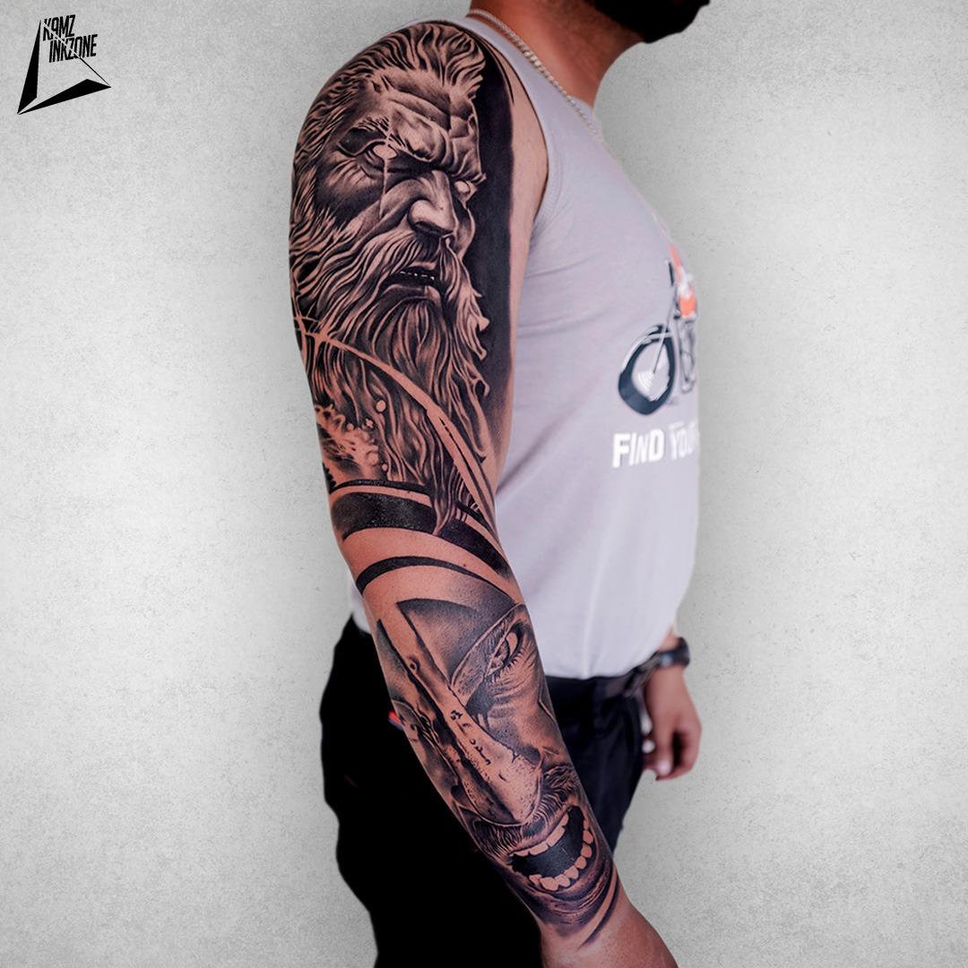 Full Sleeve tattoo by Kamz Inkzone